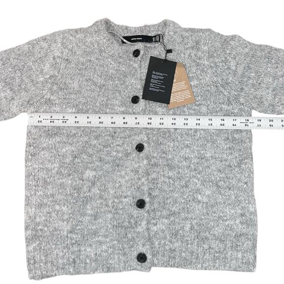 Vero Moda NWT Novah Cardigan Sweater Round Neck Gray Sz Small - Picture 8 of 9